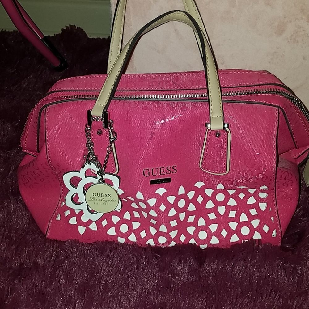 Pink Guess handbag